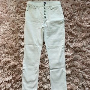 High waisted Gap cigarette jeans